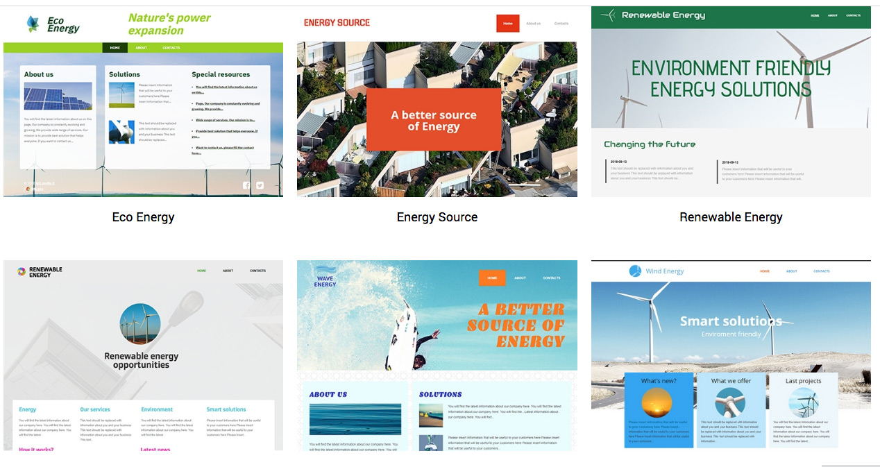 Energy Web Templates